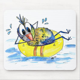 Mousepad Pássaro Whimsical Bonito no Float