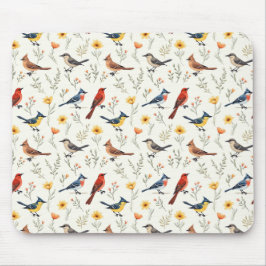 Mousepad Pássaros Coloridos Pequenos