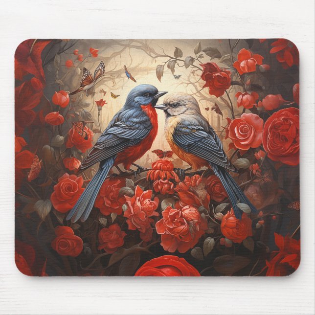 Mousepad Pássaros de Amor (Frente)