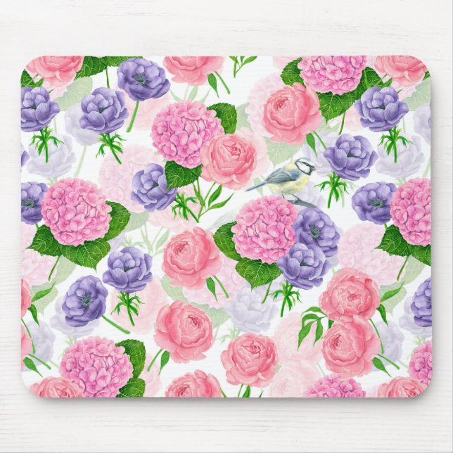 Mousepad Pássaros e flores (Frente)
