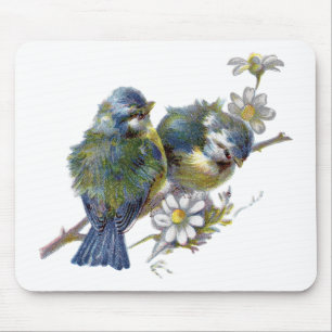 Mousepad Pássaros felizes do vintage