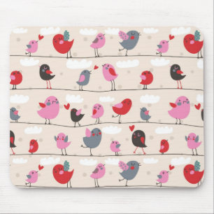 Mousepad Pássaros no amor