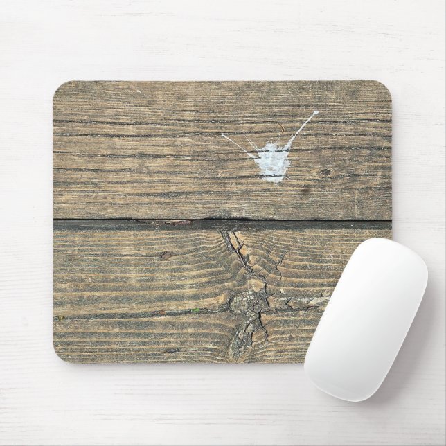Mousepad Pássaros Pingando Patilhos Em Madeira Atingida (Com mouse)