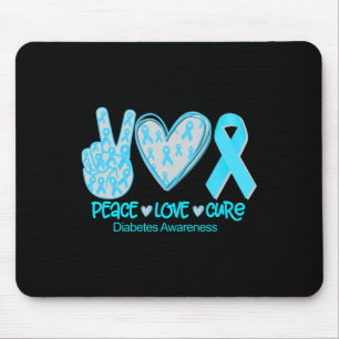 Mousepad Passe de Paz - Presente de Consciência da Diabetes