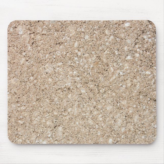 Mousepad Passeio bege Peachy pálido do cimento (Frente)