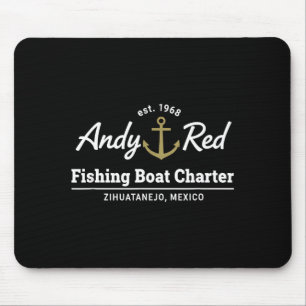 Mousepad Passeio de barco de pesca Andy Red Charter Zihuata