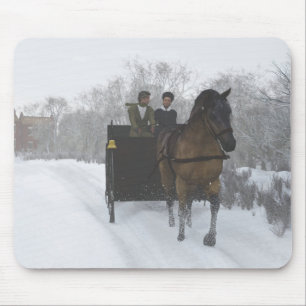 Mousepad Passeio do trenó do inverno
