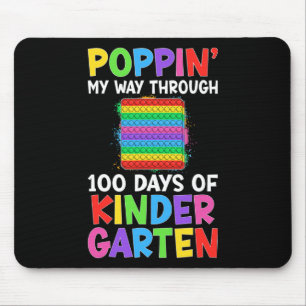 Mousepad Passo Por 100 Dias De Estudante Do Jardim De Infân
