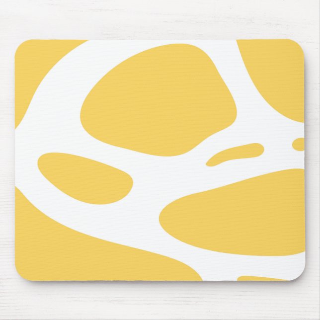 Mousepad Pasta branca e amarela do rato (Frente)