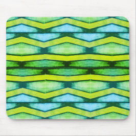 Mousepad "Pasta de mouse Chevron azul e verde