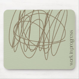 Mousepad Pasta de mouse de borracha - é um trabalho em anda