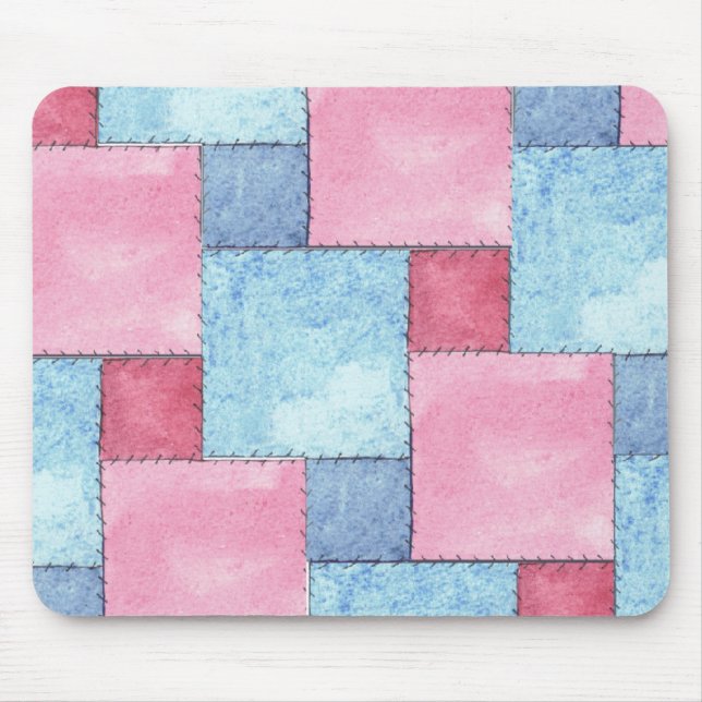 Mousepad Pasta de Mouse de Correção, Pinks, Blues (Frente)