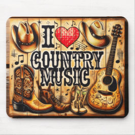 Mousepad Pasta de mouse de música country.