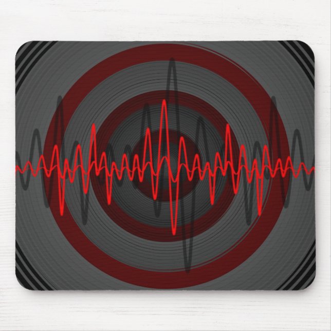 Mousepad Pasta de mouse vermelho escuro (Frente)