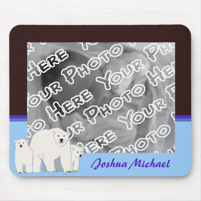 Mousepad Pasta de Ouvidos Polar Azul (Frente)
