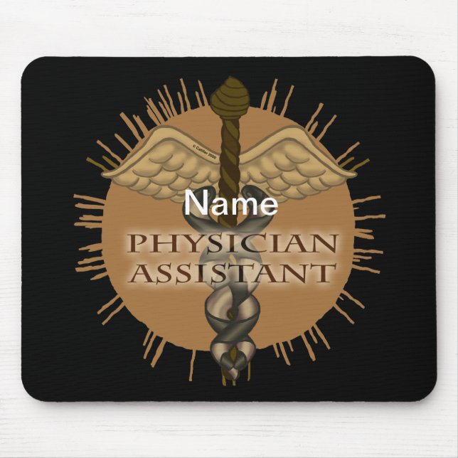 Mousepad Pasta de rato Assistente Médico do Caduceus (Frente)