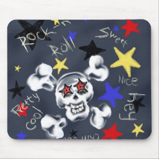 Mousepad Pasta de rato com frase capturada do Rock-N-Roll S