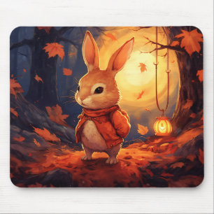 Mousepad Pasta de rato de coelho do outono