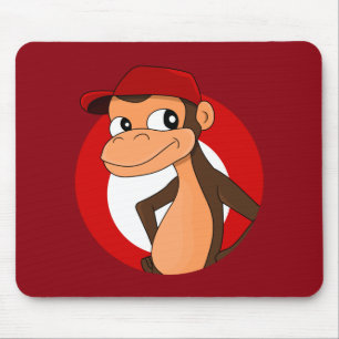 Mousepad Pasta de rato de desenho chimp