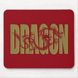 Mousepad Pasta de rato de dragão "ouro" 2024