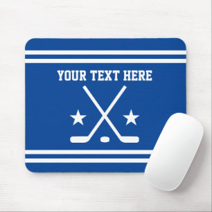 Mousepad Pasta de rato de hóquei no gelo personalizada para