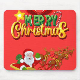 Mousepad Pasta de rato de Natal com Papais noeis