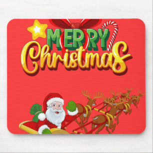 Mousepad Pasta de rato de Natal com Papais noeis
