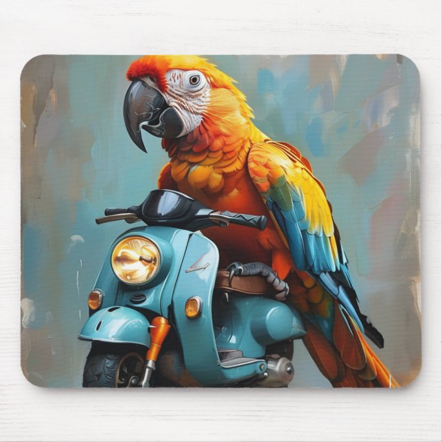 Mousepad Pasta de rato de papagaio (Frente)