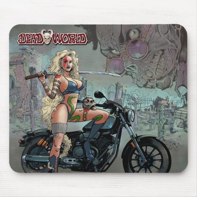 Mousepad Pasta de rato de Tatuagem Deadworld (Frente)
