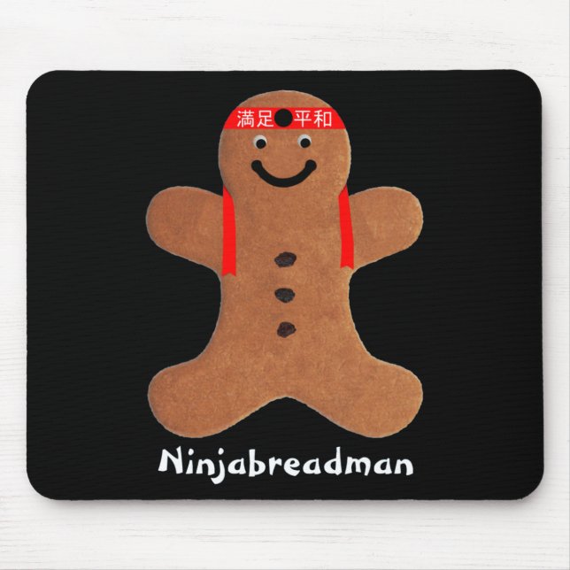 Mousepad Pasta de rato Ninjabreadman biscuit (biscoito) (Frente)