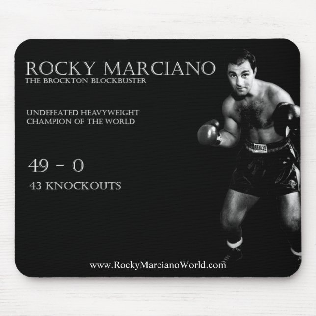 Mousepad Pasta de rato Rocky Marciano (Frente)