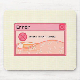 Mousepad Pasta de rato rosa pastel, branca (erro)