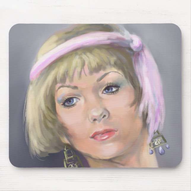 Mousepad Pasta de Retrato Flapper Springtime (Frente)
