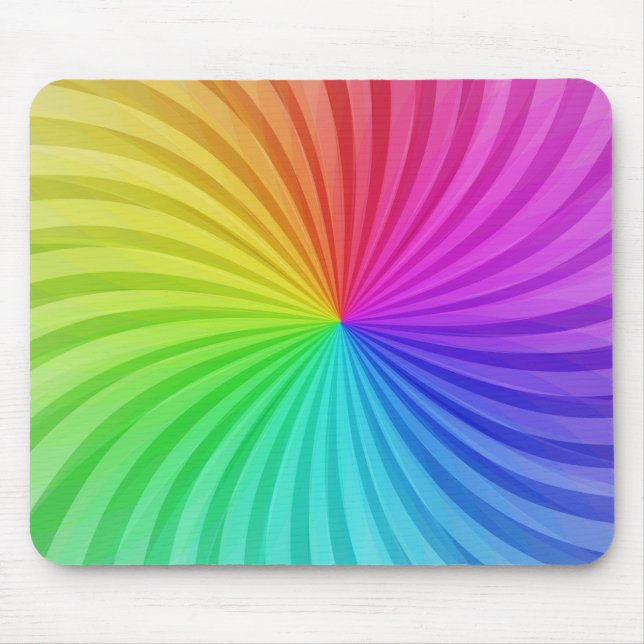 Mousepad Pasta do mouse arco-íris. (Frente)