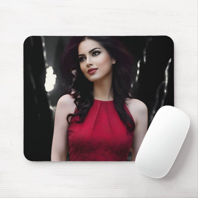 Mousepad Pasta do mouse BlackWhiteRed (Com mouse)