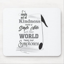 Mousepad Pasta do mouse com nota de música