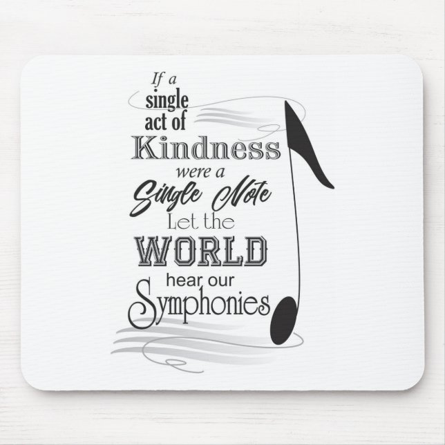 Mousepad Pasta do mouse com nota de música (Frente)