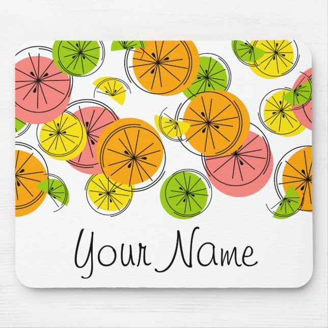 Mousepad Pasta do mouse do Nome do Citrus (Frente)