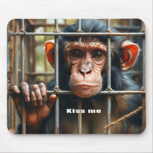 Mousepad Pasta do mouse macaco