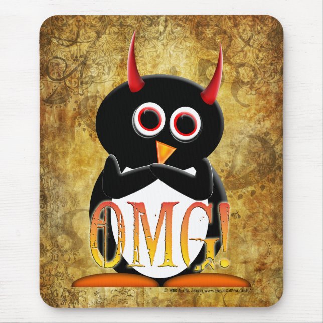 Mousepad Pasta do mouse Mau Penguin Project TM (Frente)