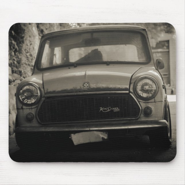Mousepad Pasta do mouse Mini Cooper 1300, antiga, 1975 (Frente)