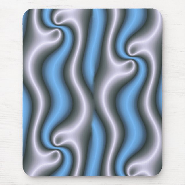 Mousepad Pasta do mouse moderna, abstrato, azul, branca, ci (Frente)