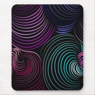 Mousepad Pasta do mouse moderna, preta, colorida