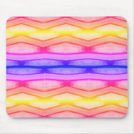 Mousepad Pasta do mouse Rainbow Chevron