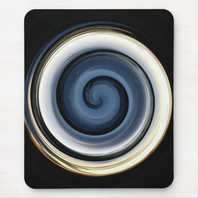 Mousepad Pasta do mouse Spooky Swirls Abstrato (Frente)