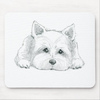 Mousepad Pasta do mouse Westie