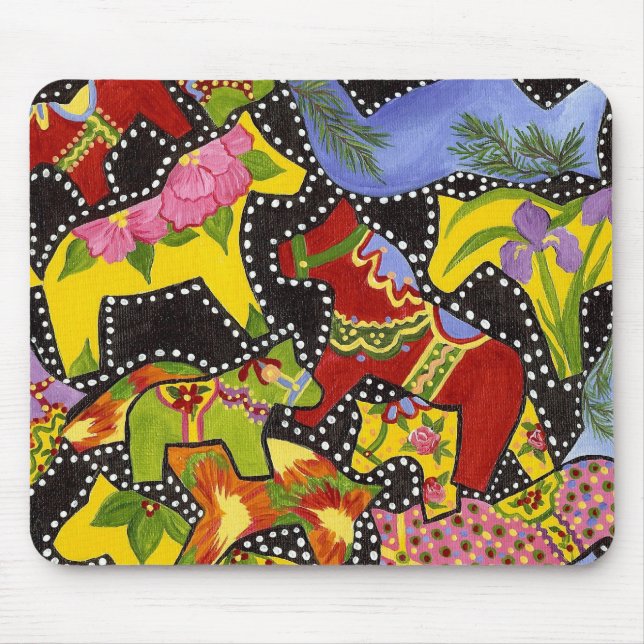Mousepad Pasta do rato Dala Horses (Frente)