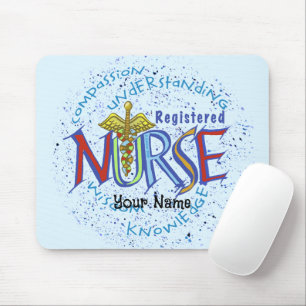 Mousepad Pasta do rato do Motto Enfermeiro Registrada
