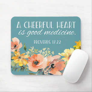 Mousepad Pasta floral do mouse bíblia