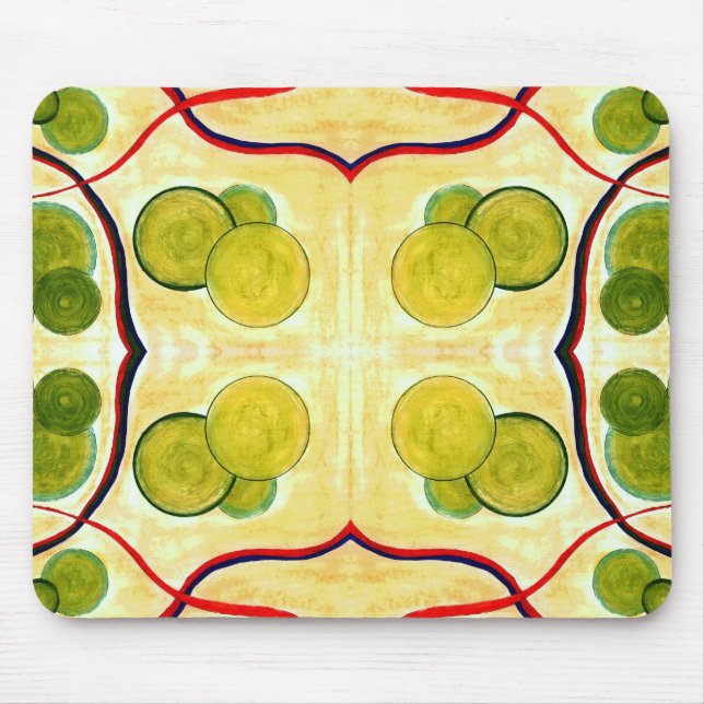 Mousepad Pasta flutuante de Creme Verde (Frente)
